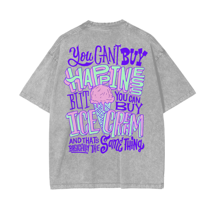 “buy ice cream” acid wash tee