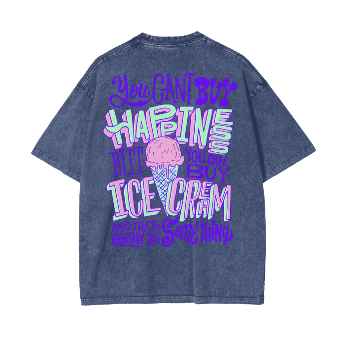 “buy ice cream” acid wash tee