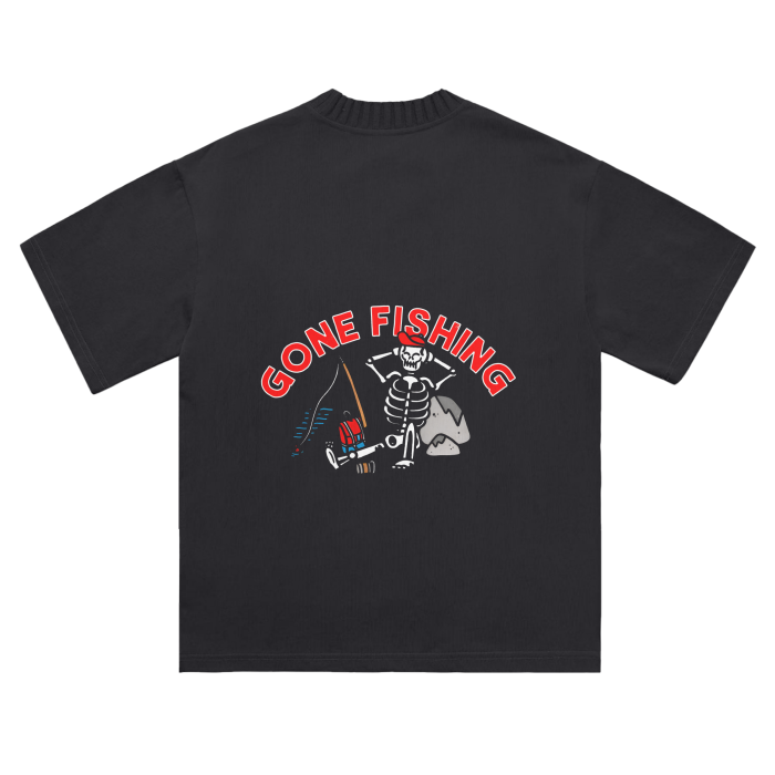 “gone fishing” tee