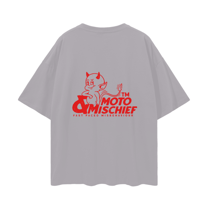 “moto and mischief” tee