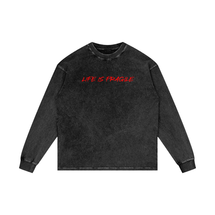 “love is fragile” long sleeve tee