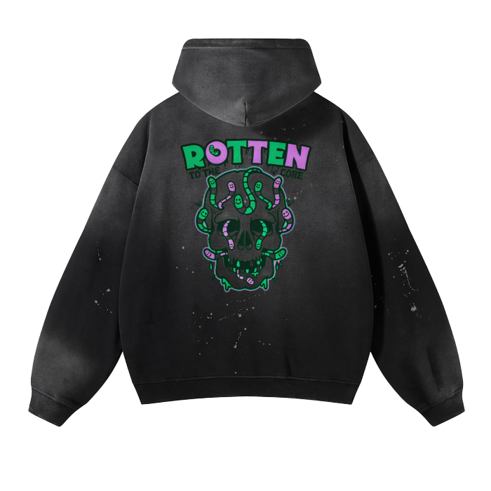 “rotten to the core” vintage heavyweight hoodie