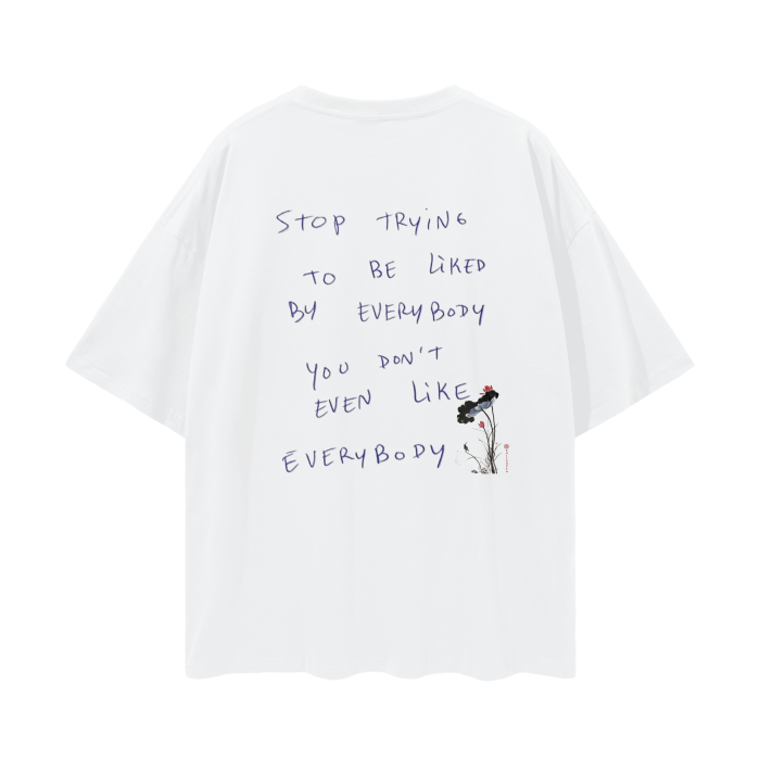 “stop trying” tee