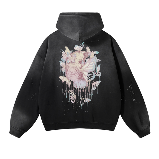 “butterfly effect” vintage heavyweight hoodie