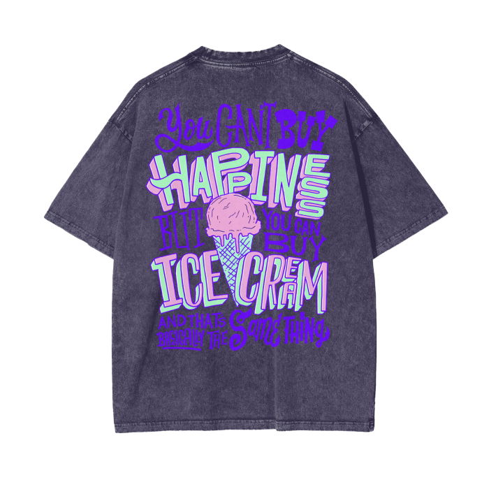 “buy ice cream” acid wash tee