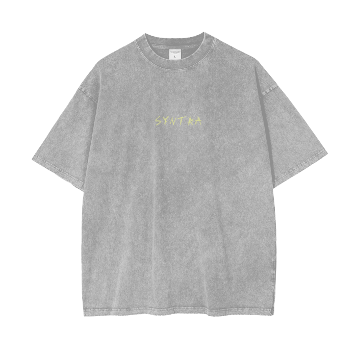 “lonelyboy” acid wash tee