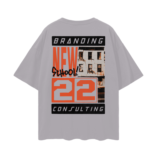 “new school” tee