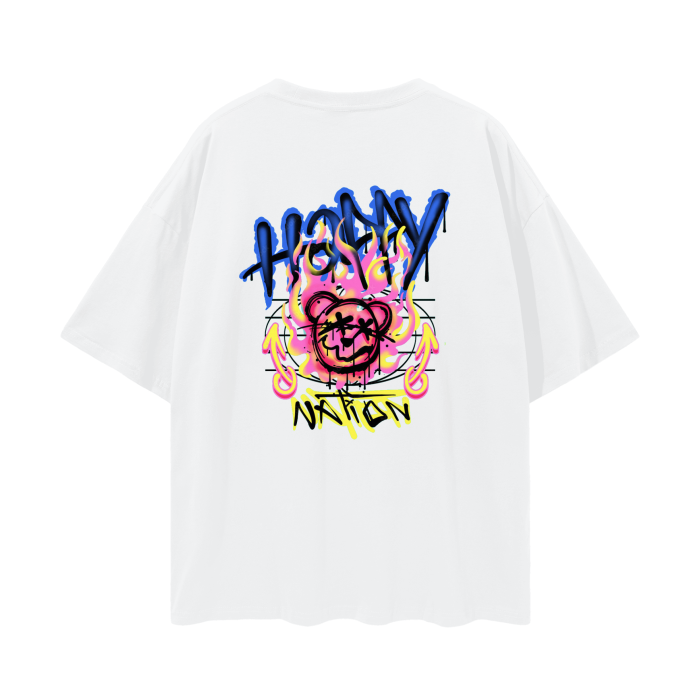 “happy nation” tee