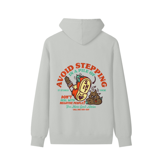 “avoid stepping” classic hoodie