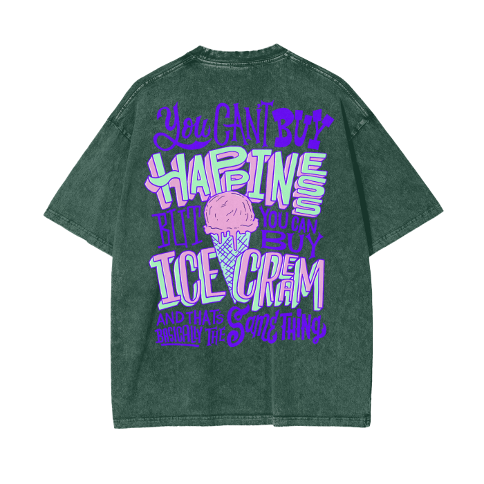 “buy ice cream” acid wash tee