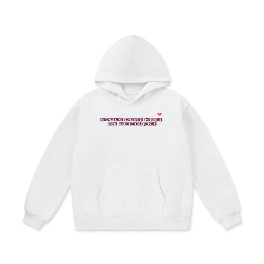 “souls don’t meet by accident” plush hoodie