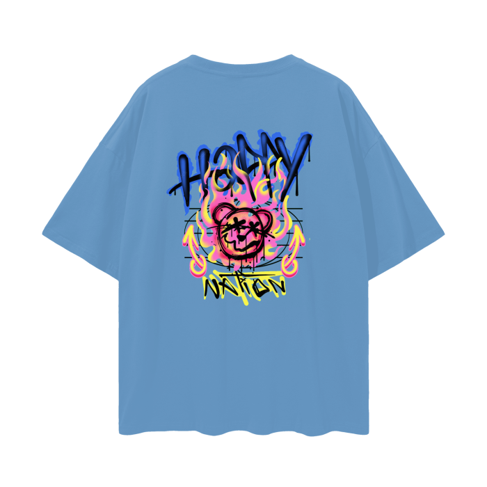 “happy nation” tee