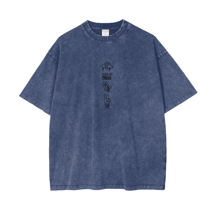 “hell on wheels” acid wash tee