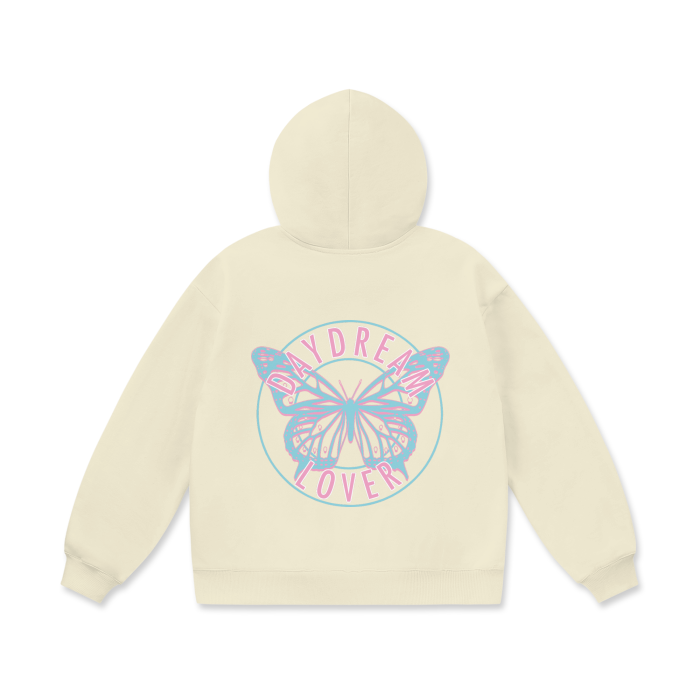 “butterflies” plush hoodie