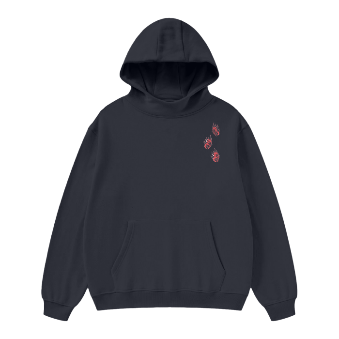 “butterflies” insulated hoodie