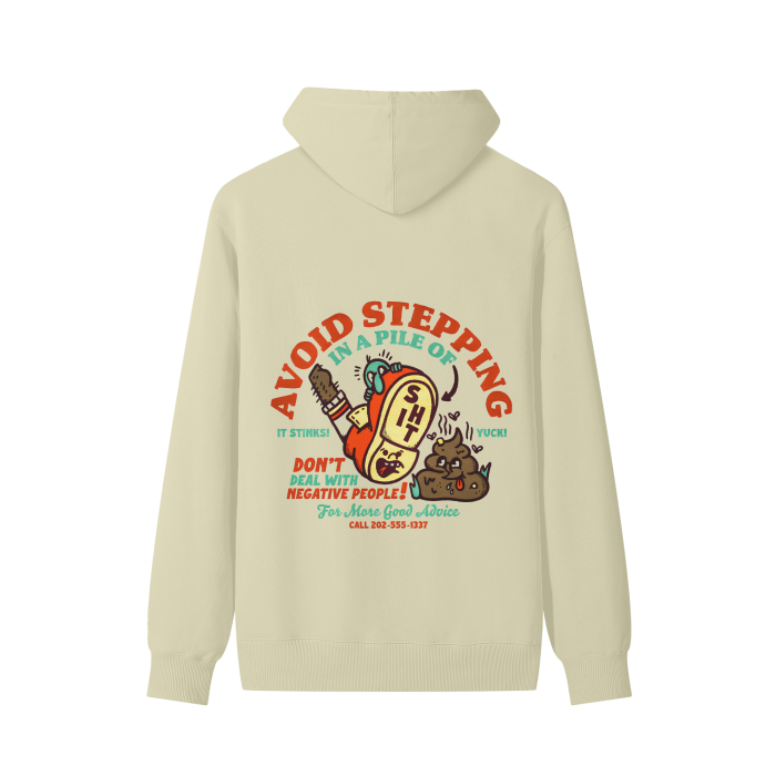 “avoid stepping” classic hoodie