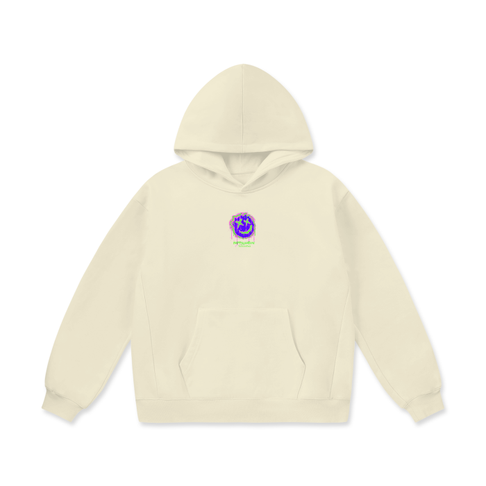 “acid smile” heavyweight hoodie