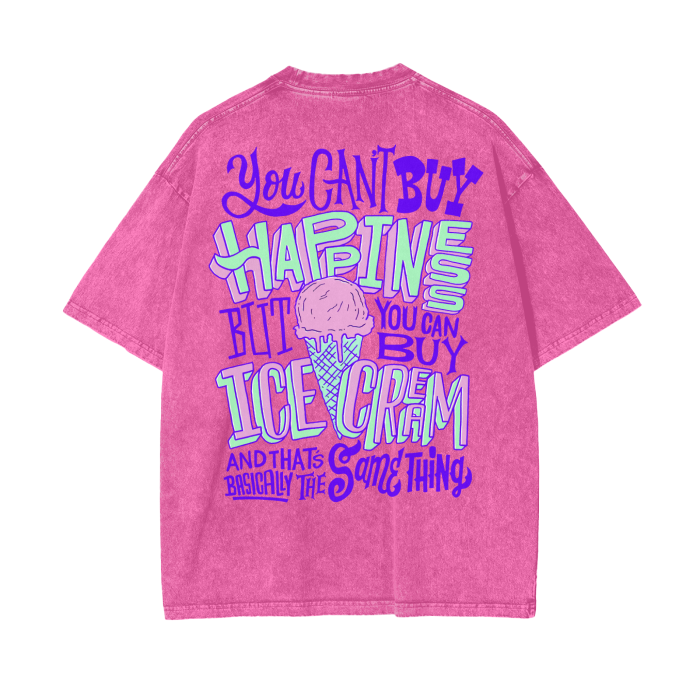 “buy ice cream” acid wash tee